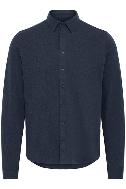 Casual Friday Navy Cotton Brushed Shirt