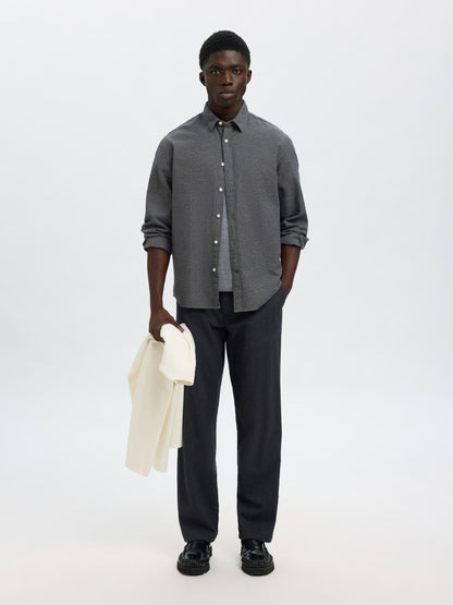 SELECTED HOMME Grey Flannel Shirt