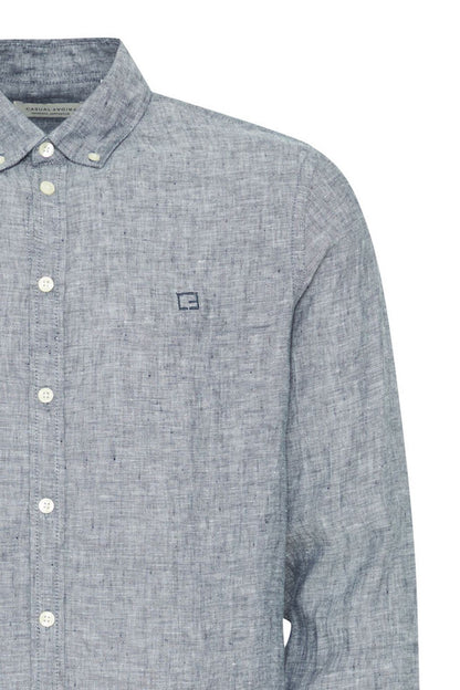 Casual Friday Grey Linen Shirt
