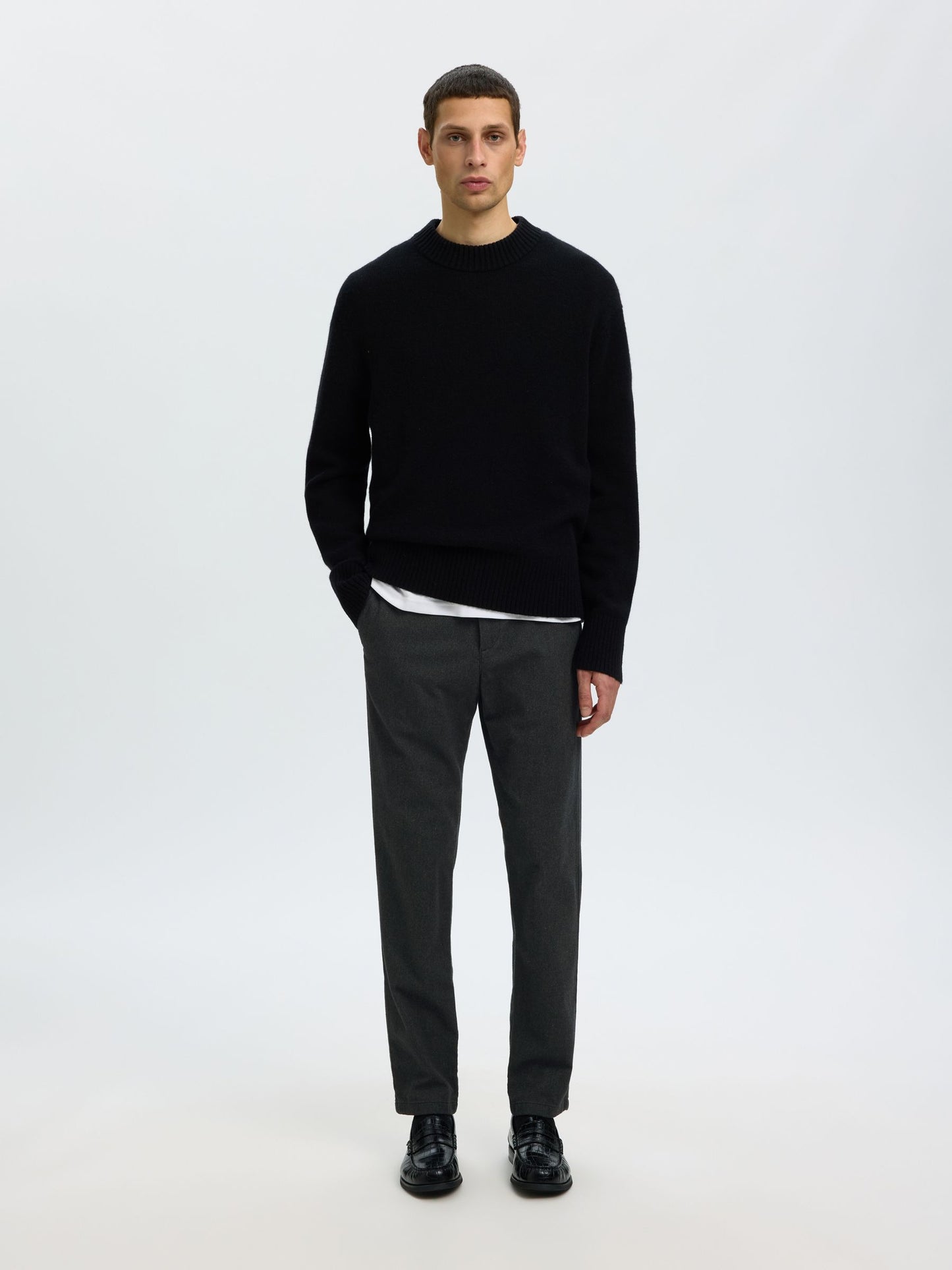 SELECTED HOMME Brushed Grey Chino