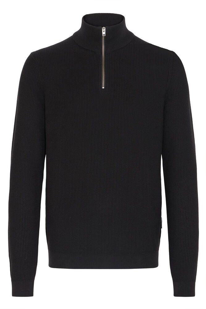 CASUAL FRIDAY Black 1/4 Zip