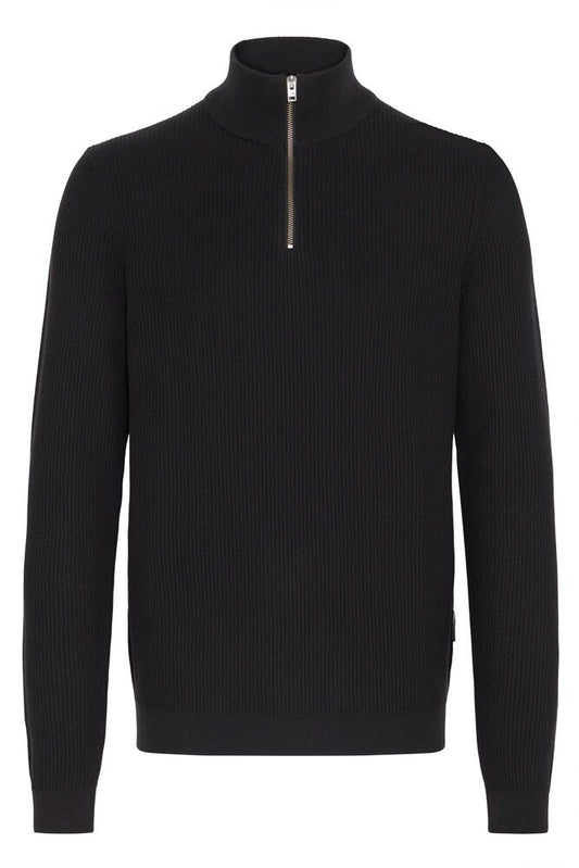 CASUAL FRIDAY Black 1/4 Zip