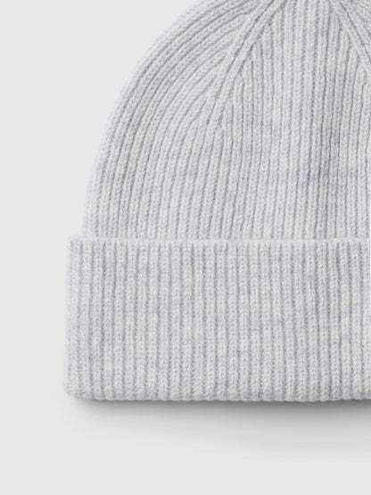 SELECTED 100% Merino Wool Grey Beanie