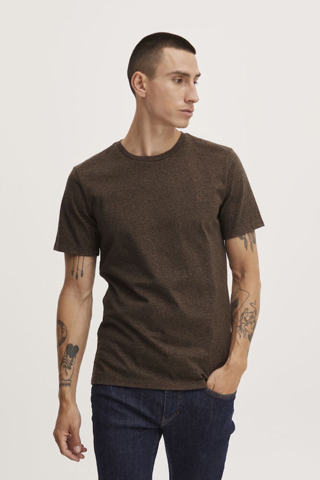 CASUAL FRIDAY Thor T Shirt BROWN