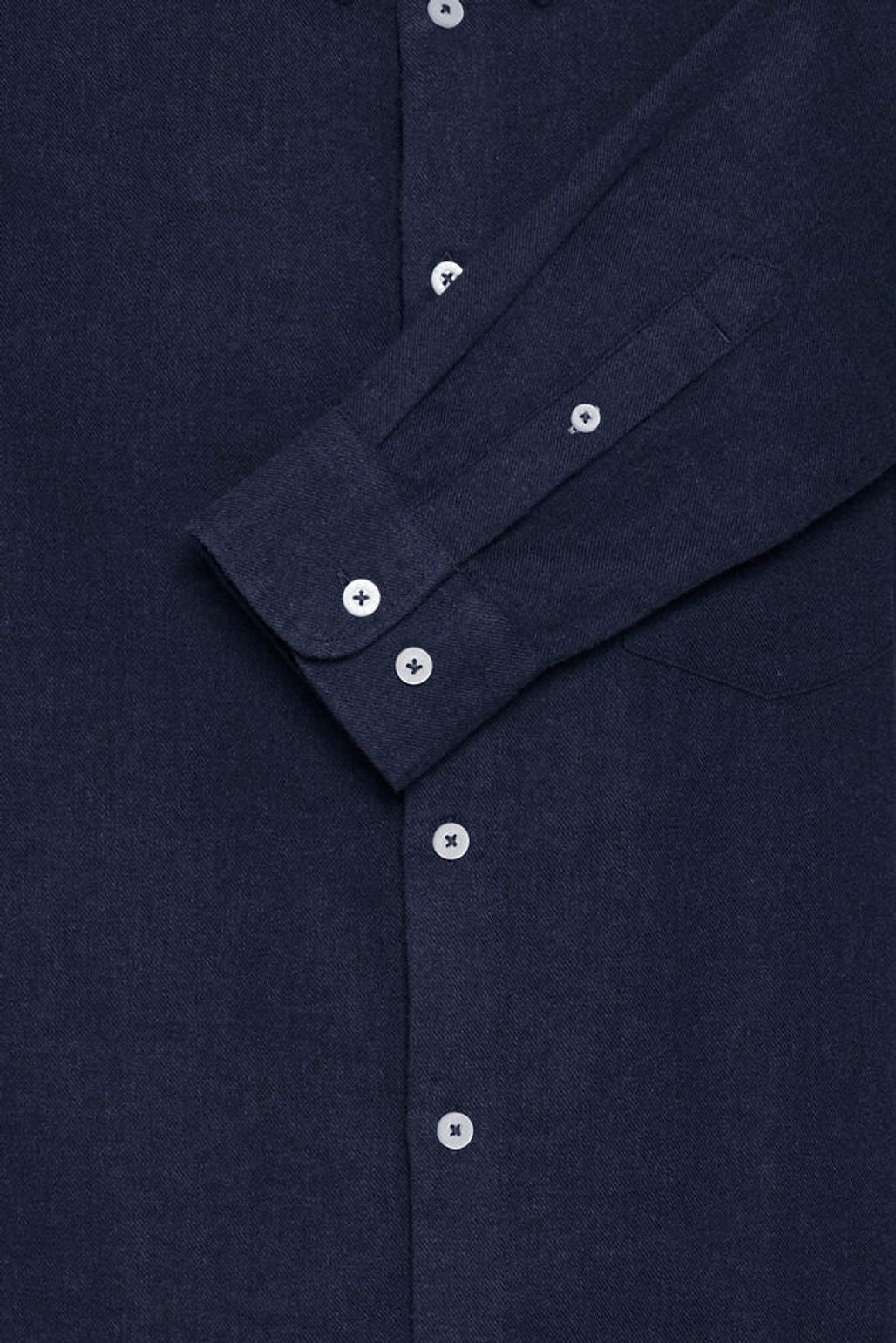 FQ1924 NAVY Brushed Cotton Button-Down Shirt