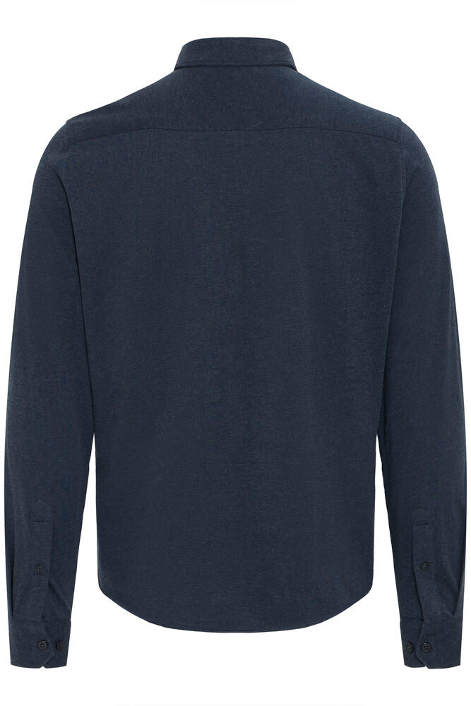 Casual Friday Navy Cotton Brushed Shirt