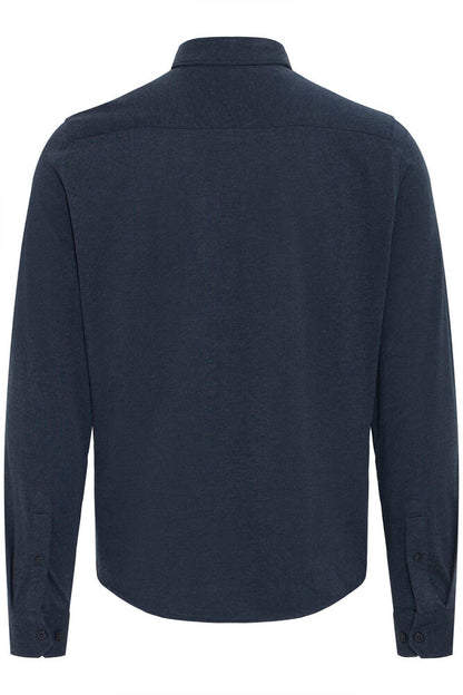 Casual Friday Navy Cotton Brushed Shirt