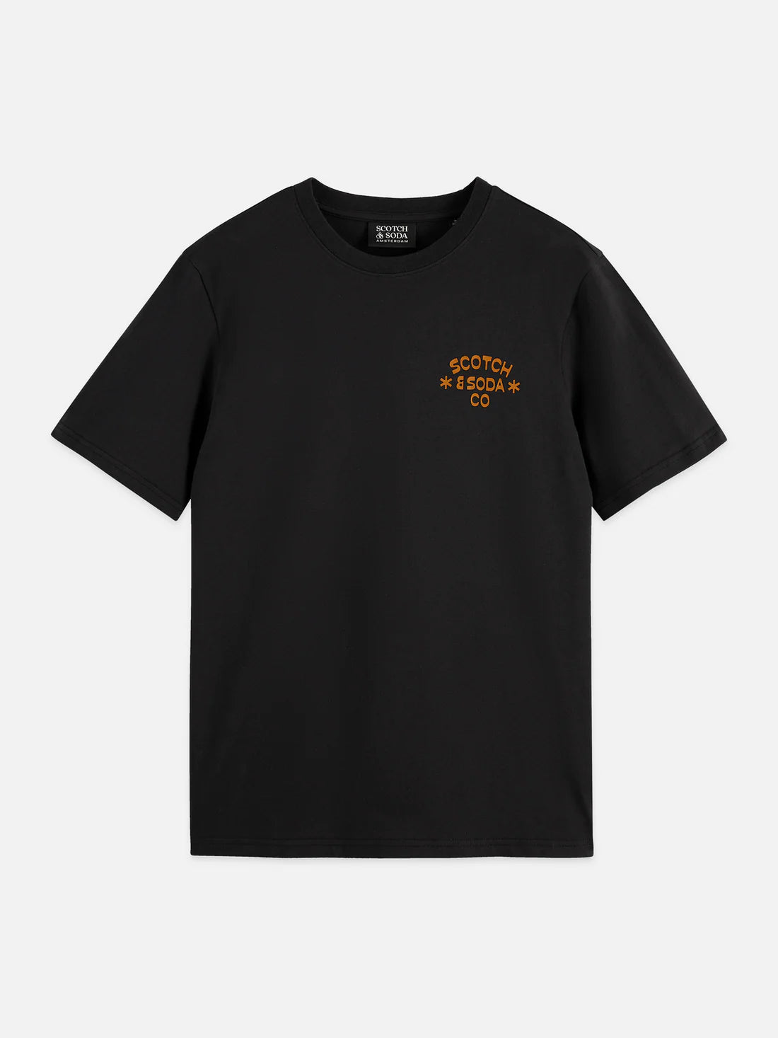 Scotch & Soda Regular fit artwork black T-shirt