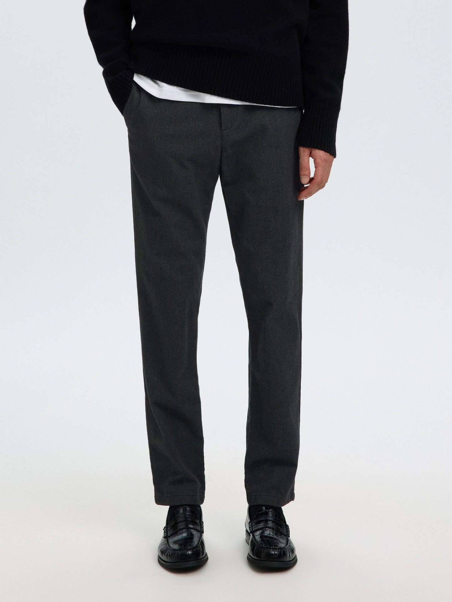 SELECTED HOMME Brushed Grey Chino