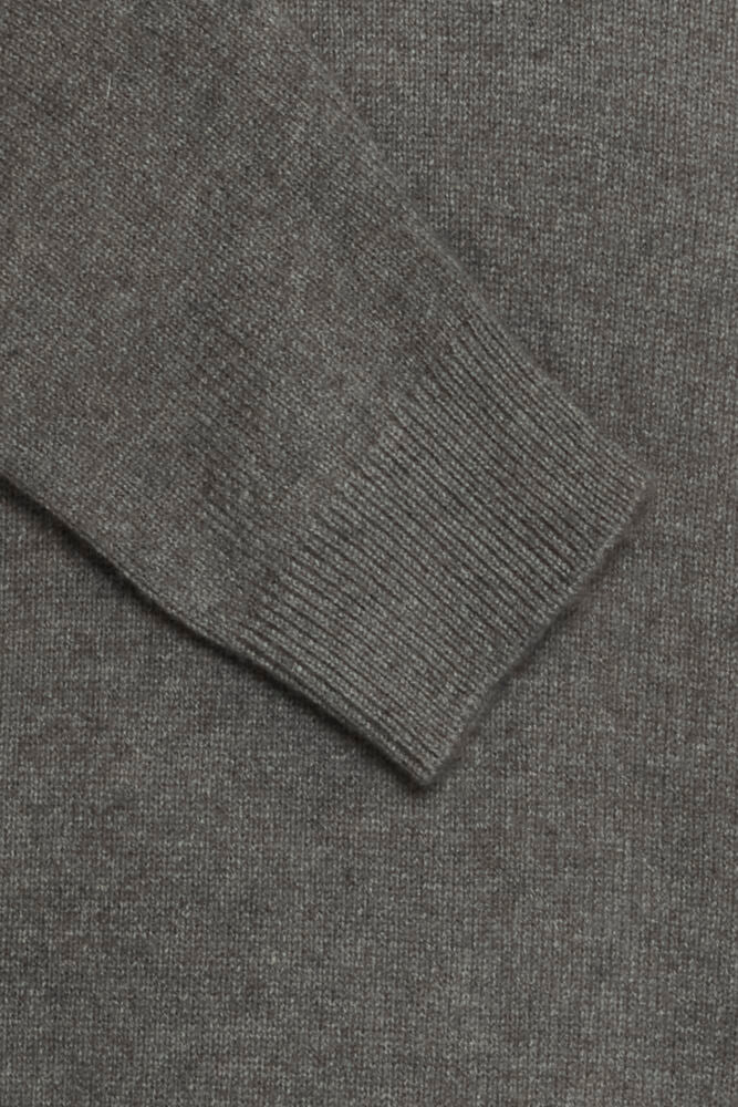 CASUAL FRIDAY Grey Long Sleeve Polo Knit