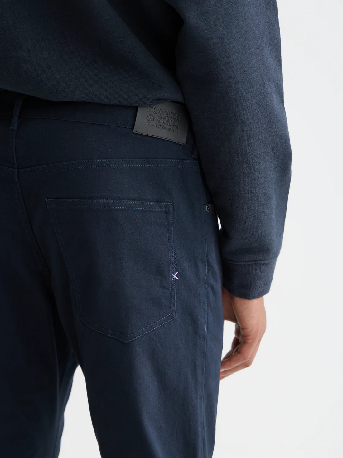 Scotch & Soda Ralston Fit Navy Blue Pants