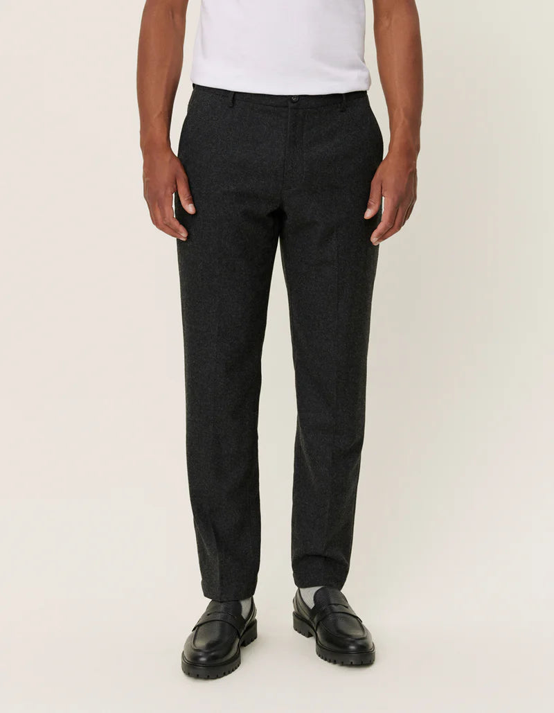 LES DEUX Como Reg Wool Suit Pants GREY