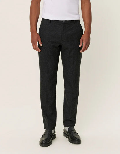 LES DEUX Como Reg Wool Suit Pants GREY
