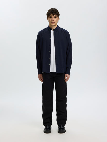 SELECTED Navy Reg Cole Jay Shirt