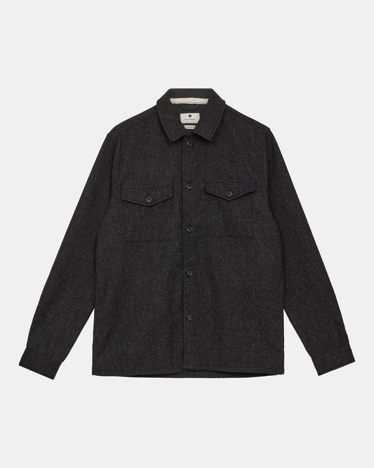 ANERKJENDT Grey Wool Overshirt