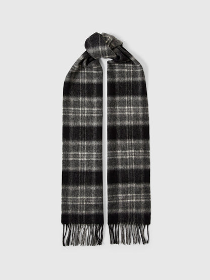 SELECTED HOMME Check Wool Scarf