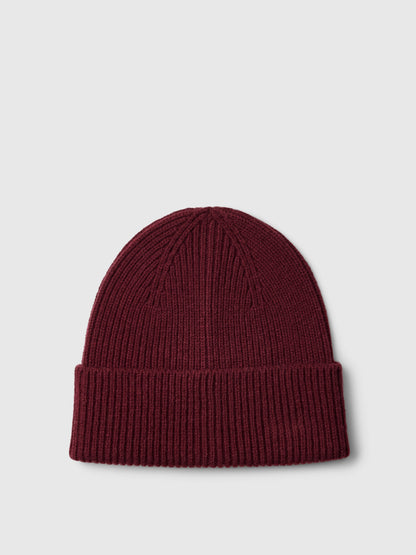 SELECTED 100% Merino Wool Tawny Port Beanie