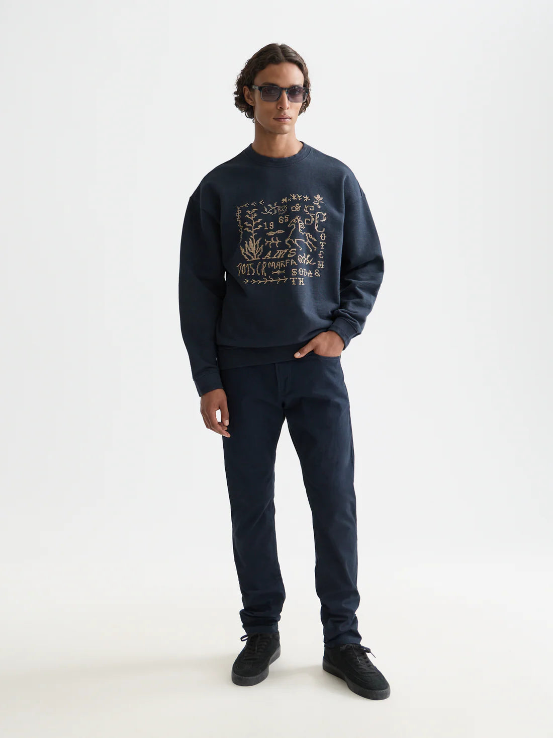 Scotch & Soda Ralston Fit Navy Blue Pants