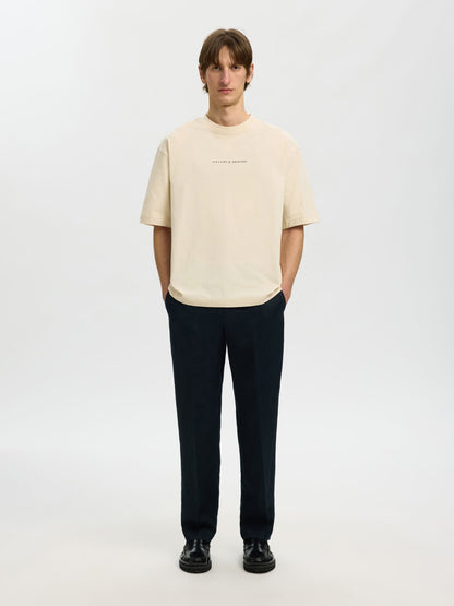SELECTED Birch Relax Fit Graphic T-Shirt