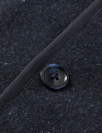 SCOTCH AND SODA Wool Blend Overshirt NAVY