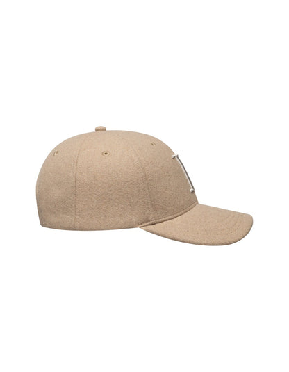 LES DEUX Wool Baseball Cap SAND