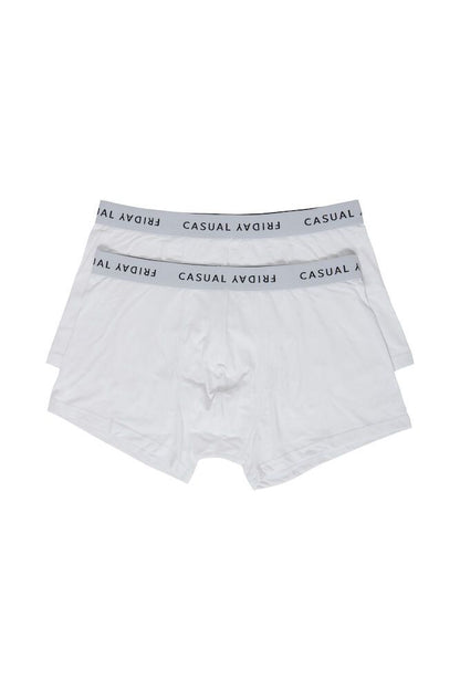 CASUAL FRIDAY White Bamboo Underwear - 2 Pack