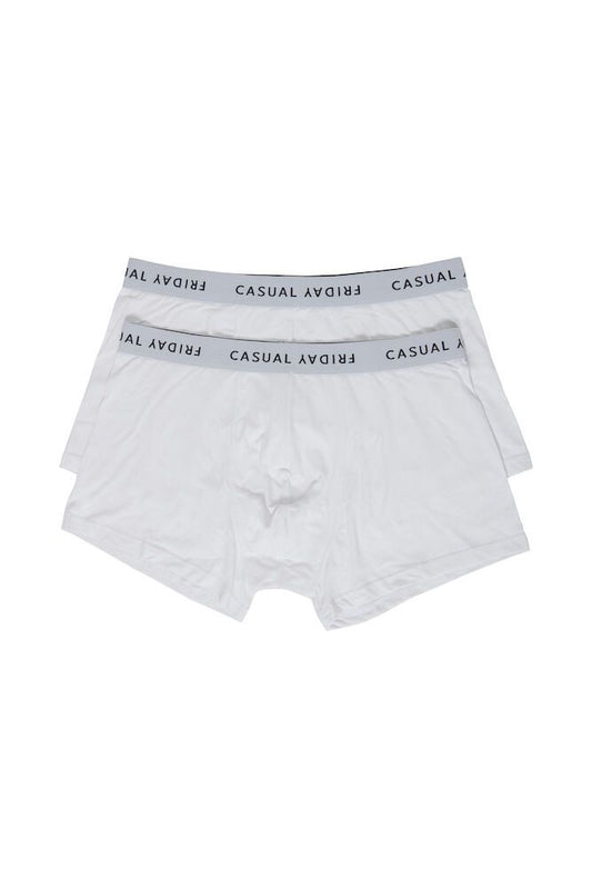 CASUAL FRIDAY White Bamboo Underwear - 2 Pack