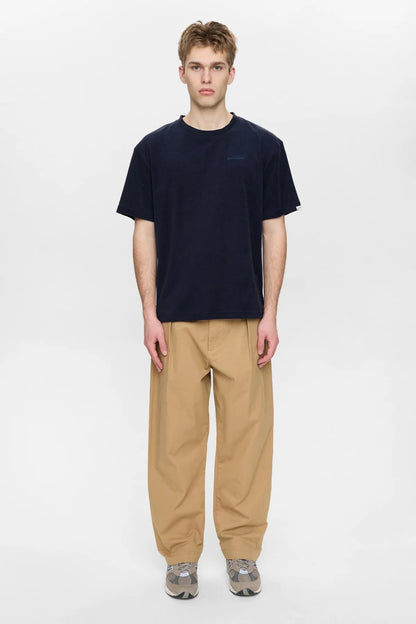 ANERKJENDT Navy Frotte Tee