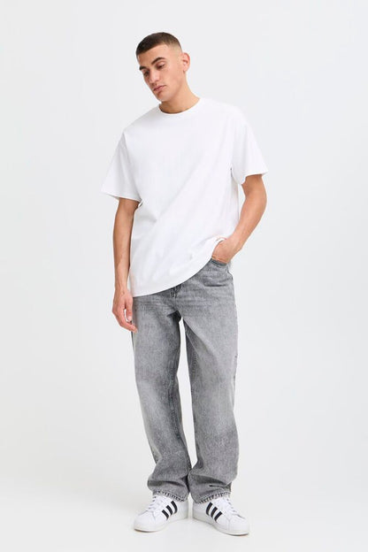 SOLID Box Fit White T-Shirt