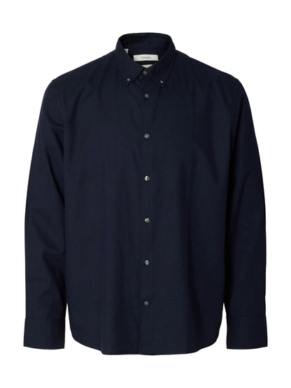 SELECTED Navy Reg Cole Jay Shirt