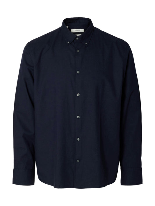 SELECTED Navy Reg Cole Jay Shirt