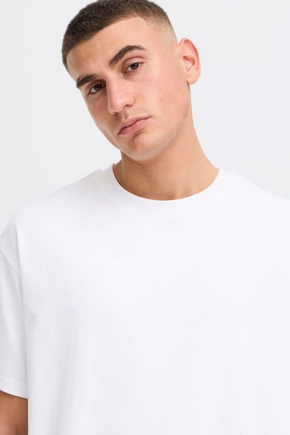 SOLID Box Fit White T-Shirt