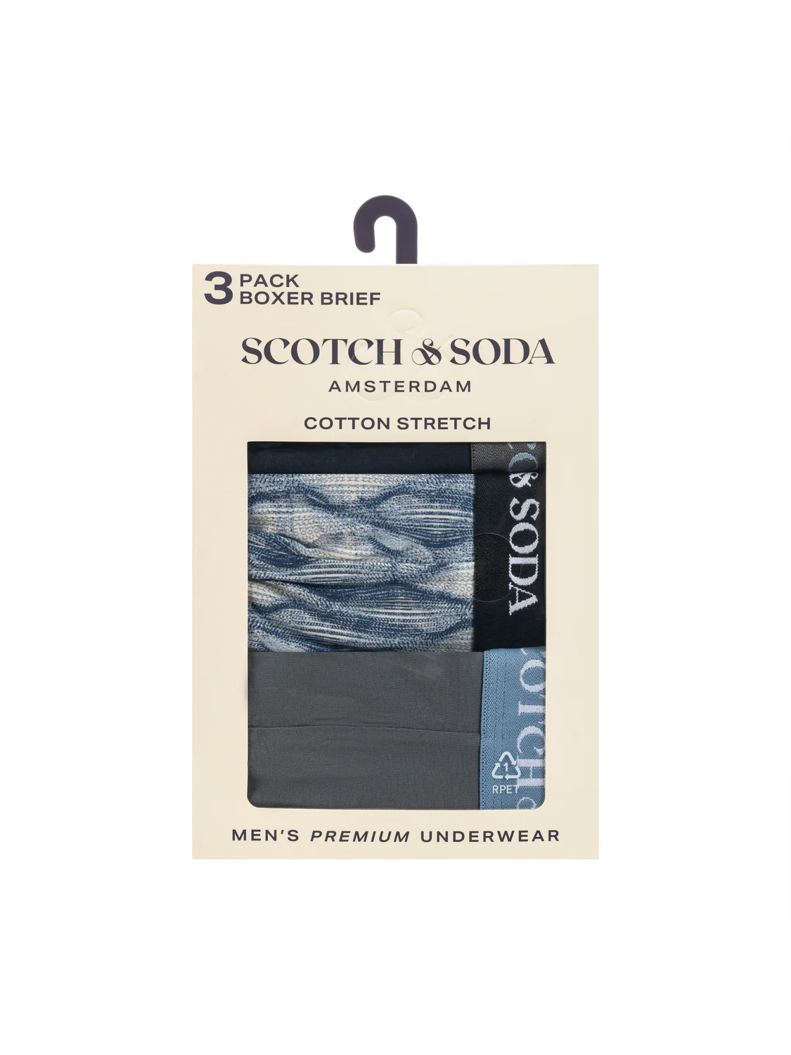 SCOTCH AND SODA 3PK Underwear BLUE MIX