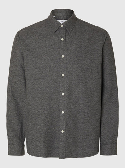 SELECTED HOMME Grey Flannel Shirt