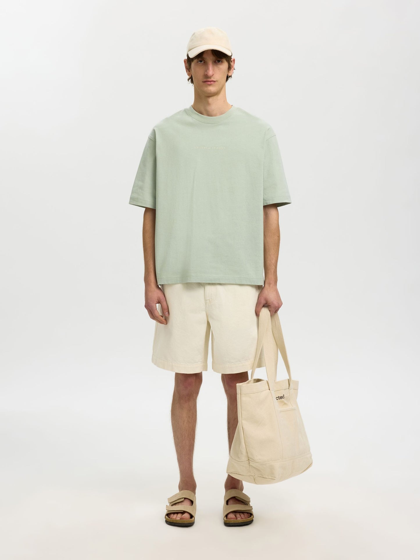 SELECTED Aqua Relax Fit Graphic T-Shirt