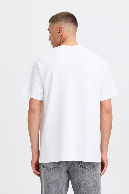 SOLID Box Fit White T-Shirt