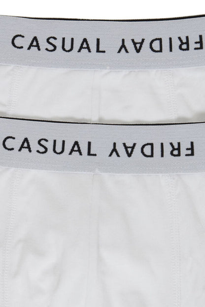 CASUAL FRIDAY White Bamboo Underwear - 2 Pack