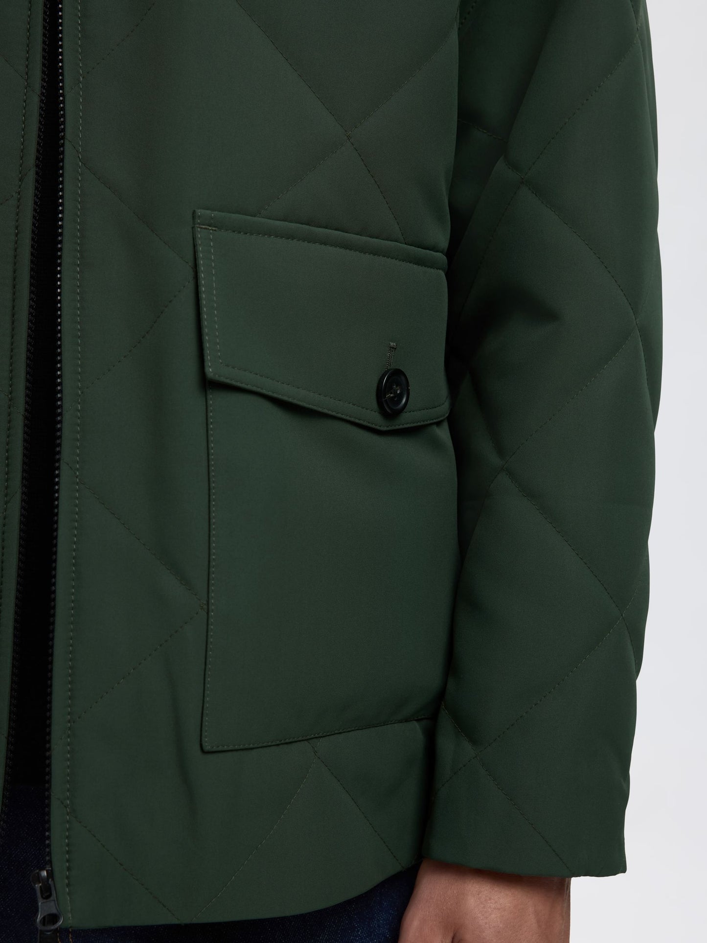 SELECTED Carlos Quilted Jacket OLIVE GREEN