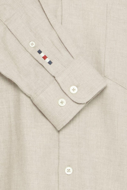 FQ1924 SAND Brushed Cotton Button-Down Shirt