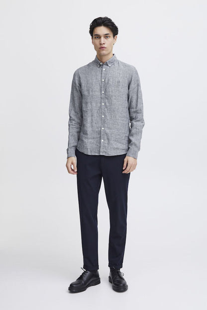 Casual Friday Grey Linen Shirt