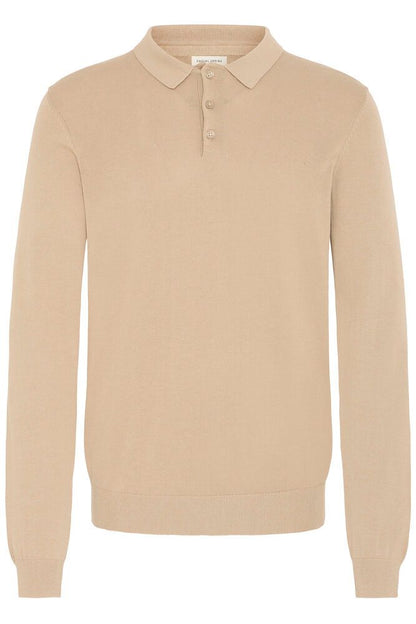 CASUAL FRIDAY Beige Long Sleeve Polo