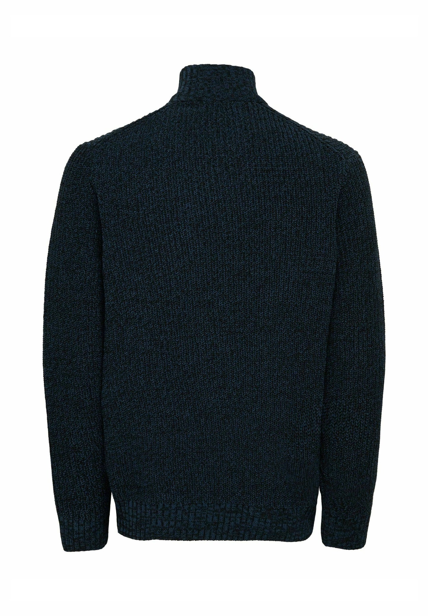 ONLY & SONS Navy Quarter Zip Sweater