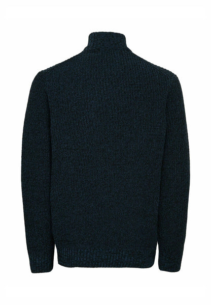 ONLY & SONS Navy Quarter Zip Sweater