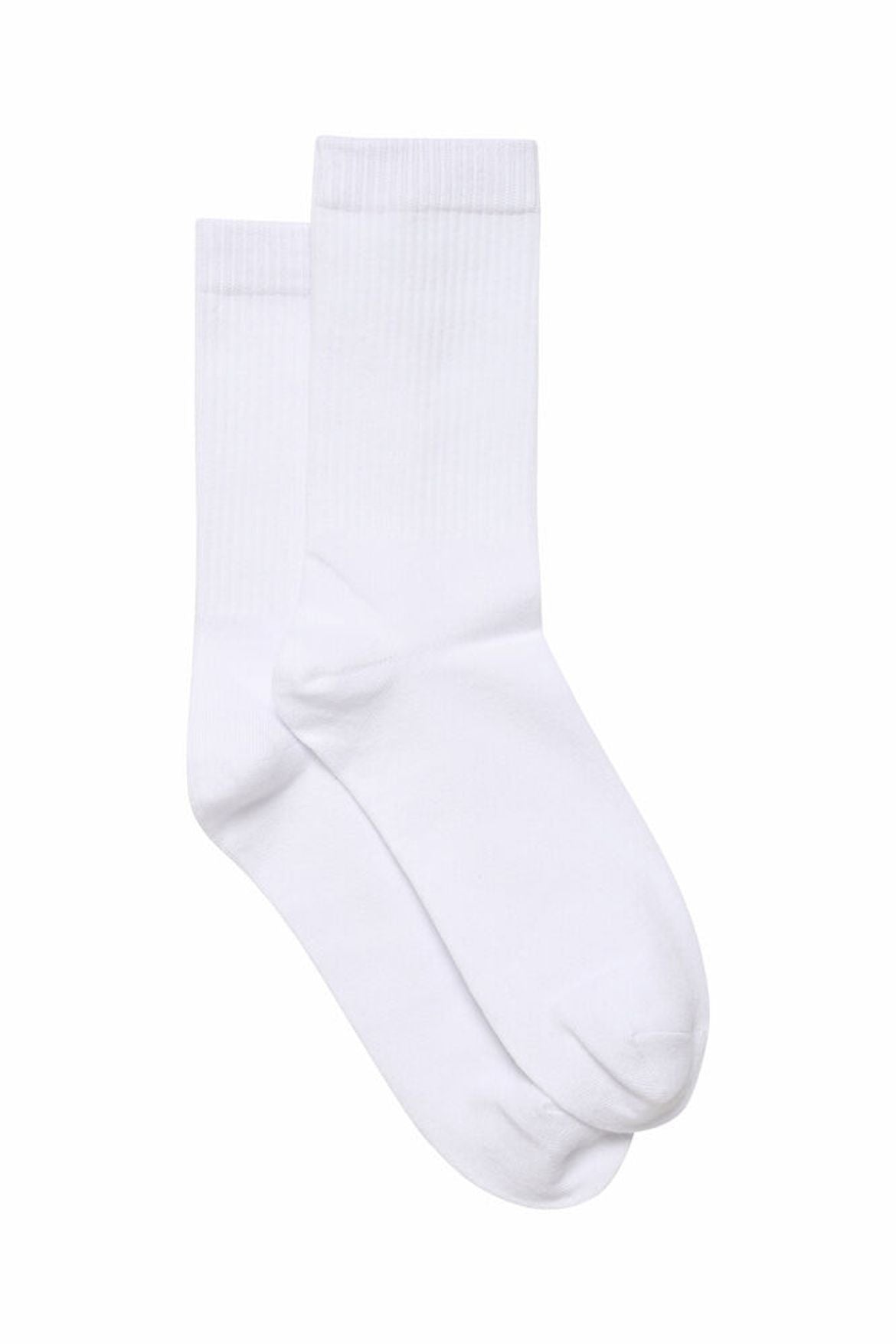 SOLID White Crew Socks - 1 Pack