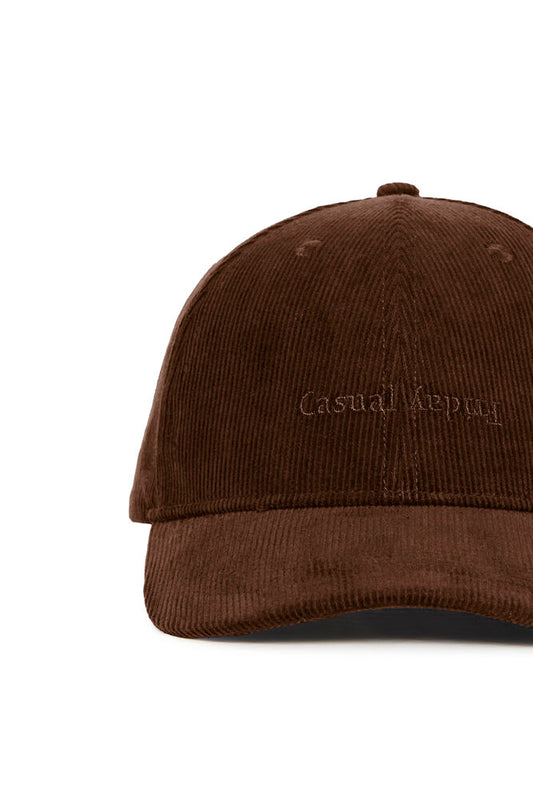 Casual Friday Brown Cord Baseball Cap
