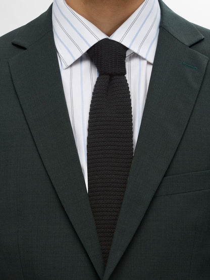 SELECTED HOMME Knitted Wool Tie Black