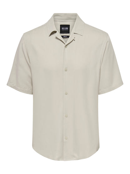 ONLY + SONS Short Sleeve Shirt STONE