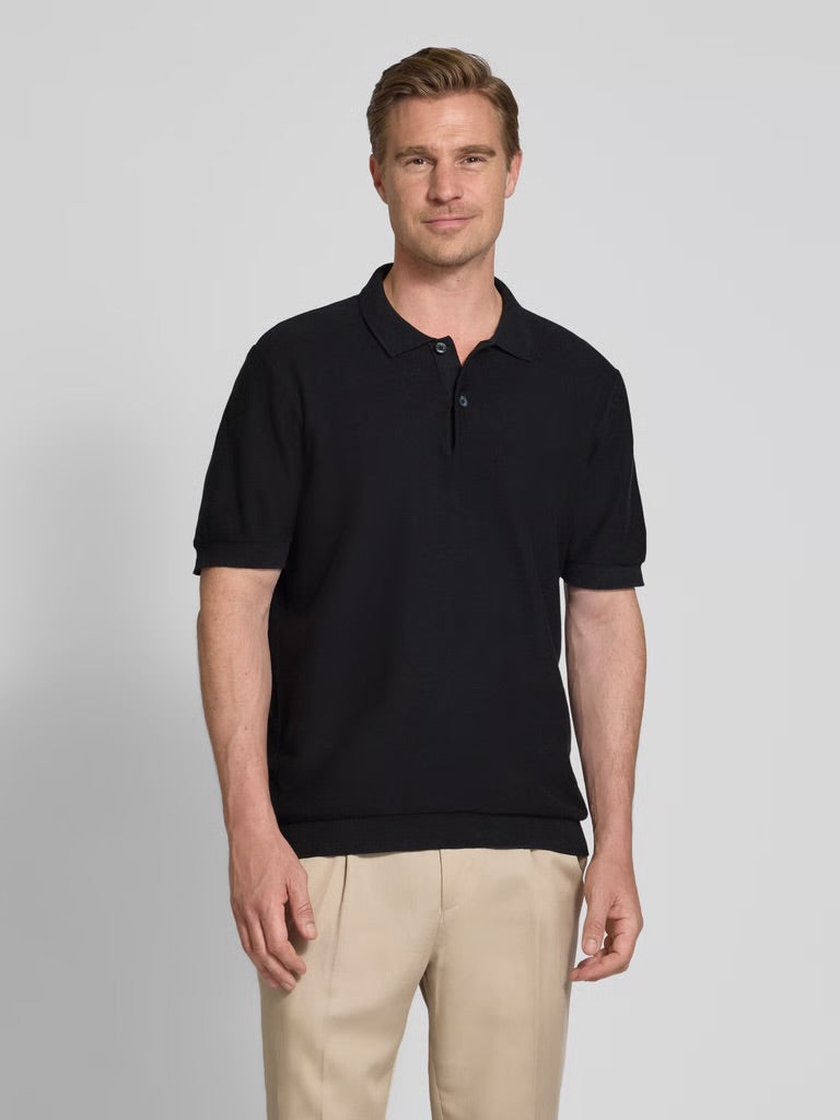 Relax Fit Polo Shirt - Black