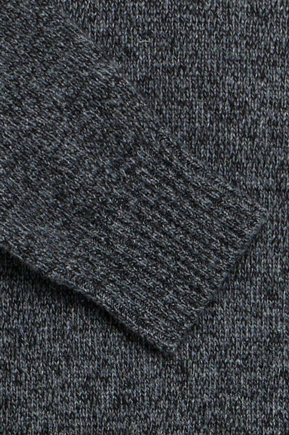 CASUAL FRIDAY Soft Mélange Knit BLACK
