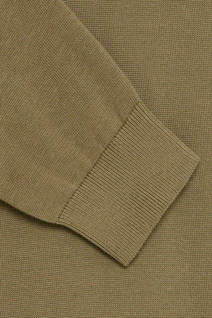 CASUAL FRIDAY Green Long Sleeve Polo